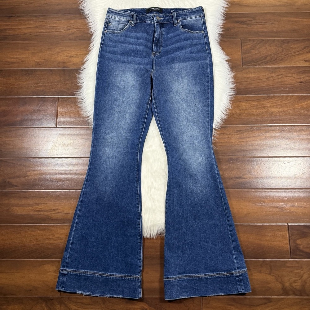 Liverpool Jeans Company Women's Blue Flare Jeans
